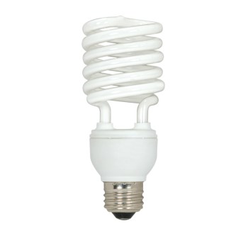 Mini Spiral CFL Bulb, 23W - 3pk