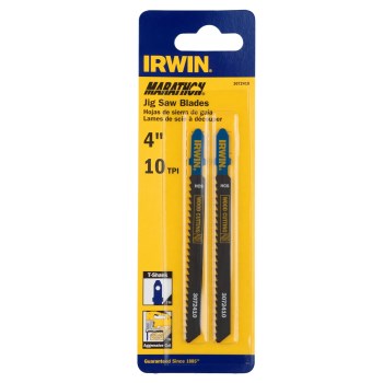 Irwin Marathon T-Shank Jigsaw Blade, 10 TPI - 4" (2-Pack)