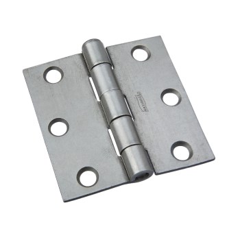 Loose-Pin Broad Hinge, Plain Steel - 2-1/2" x 2-1/2"
