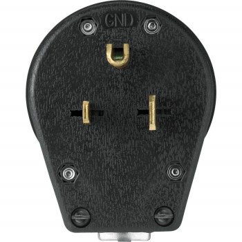 K-T Industries Pin Male Plug - 50 Amp, 250V