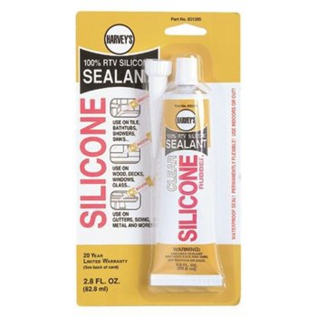 Harvey's Silicone Sealant, Clear - 2.5 oz Tube