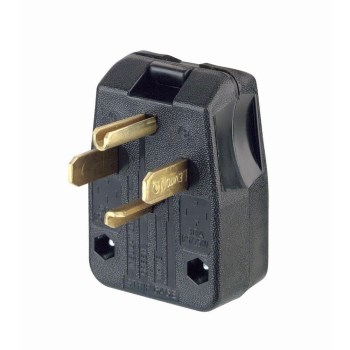 Range Plug, 4 Wire - 30/50 Amp, Black
