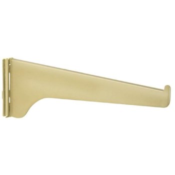 Shelf Bracket, Brass ~  8"