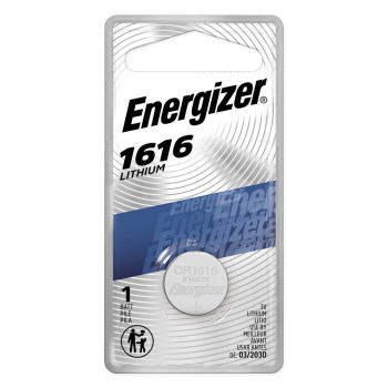 Energizer Lithium Coin Battery, CR1616 - 3V