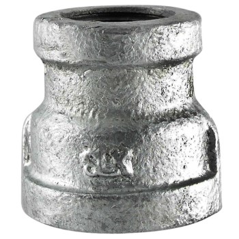 Anvil/Mueller Malleable Reducing Coupling, Galvanized - 1-1/4" x 1/2"