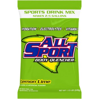 All Sport Electrolyte Drink Powder, Lemon Lime - 2.5 Gal