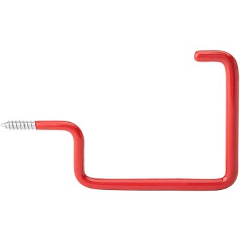 Vinyl Coated Large Storage Hook,  Red  ~ 7 3/16 x 4 3/16"