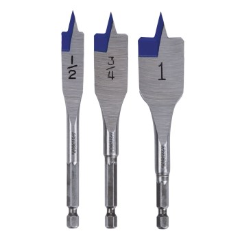 Irwin Speedbor Blue Groove Flat Bit Set - 3 Piece