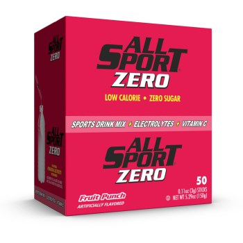 All Sport Zero Powder Sticks, Fruit Punch - 50pk