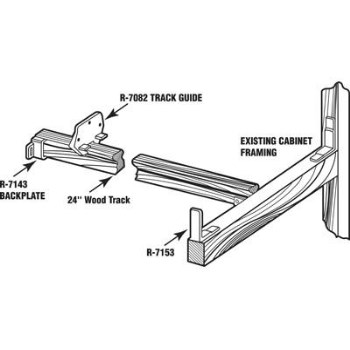 Drawer Track Repair Kit ~ Wood