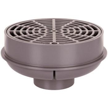 PVC Floor Drain Assembly with Strainer - 2" x 3"