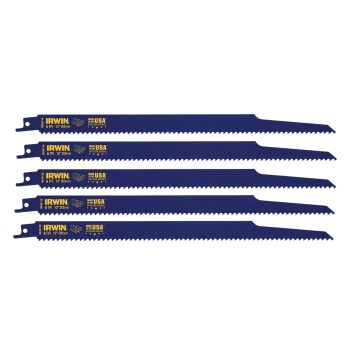 Irwin WeldTec Reciprocating Saw Blades - 12" x 6 TPI  (5pk)