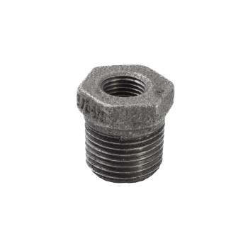 Anvil/Mueller Malleable Hex Bushing, Black - 3/8" x 1/8"