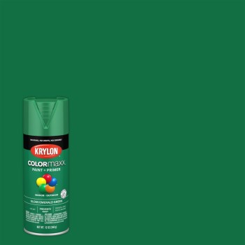 Krylon COLORmaxx Spray Paint, Gloss Emerald Green - 12 oz