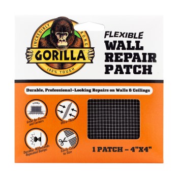 Gorilla Flexible Wall Repair Patch - 4" x 4"