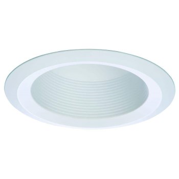Halo Full Cone Baffle Trim, White - 6"