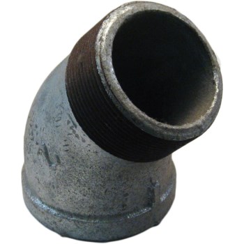 Anvil Galvanized Malleable Iron 45-Degree Street Elbow - 1/2"
