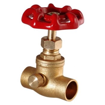 Stop & Waste Valve ~ Brass,  3/4"