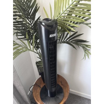 EZ-Chill 32" Oscillating Tower Fan, Black