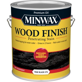 Minwax 71151 Wood Stain, True Black  ~ 1 Gal