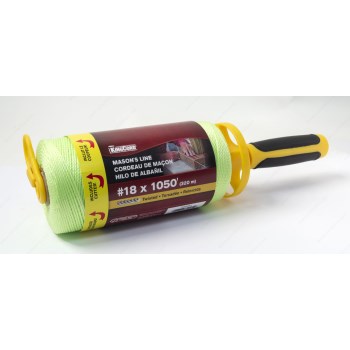 Mibro Neon Yellow Twisted Poly Mason Line - #18 x 1050 Ft