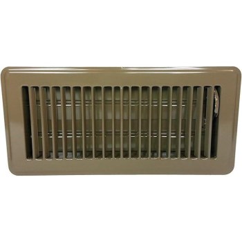 Hart & Cooley Floor Register, Brown - 4" x 10"
