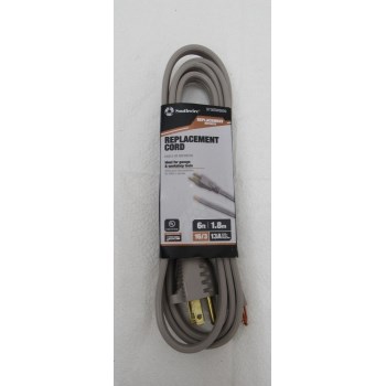 POWER SUPPLY CORD, Replacement - 16/3 6', GREY