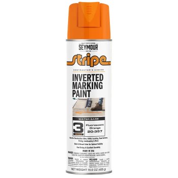 Inverted Marking Paint, Fluorescent Orange - 15 oz