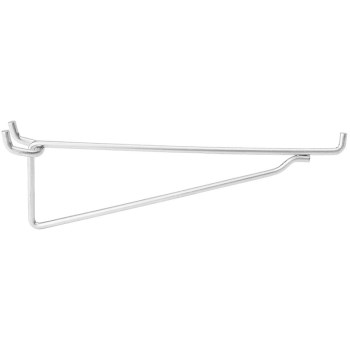 Pegboard #2390 Shelf Bracket, Zinc Plated ~ 8"