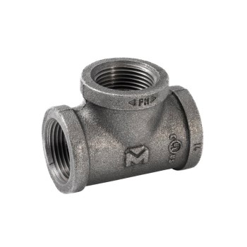 Anvil/Mueller Malleable Tee, Black - 1"