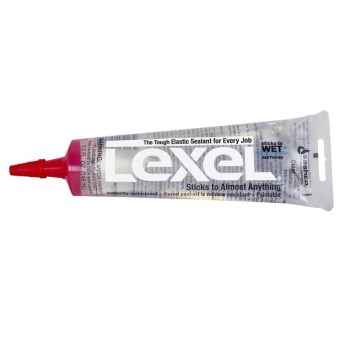 Sashco Lexel Caulk, Clear - 5 oz Squeeze Tube