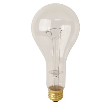 High Wattage Light Bulb, Clear 120 Volt 300 Watt