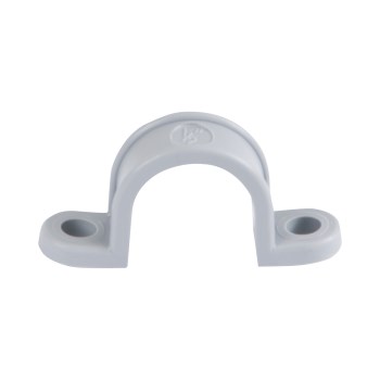 2-Hole Plastic Strap, Gray - 1/2"