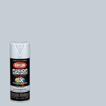 Krylon Fusion Spray Paint - Matte Glacier Gray, 12 oz