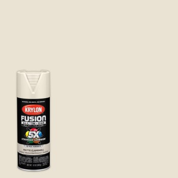 Krylon Fusion Spray Paint - Matte Clamshell, 12 oz