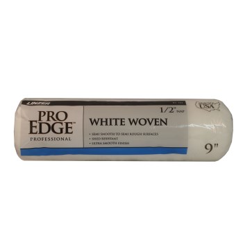 Linzer Pro Edge White Woven Roller Cover - 9" x 1/2" Nap