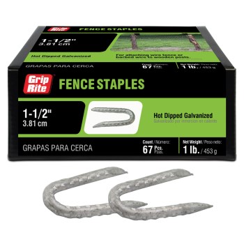 Prime Source Galvanized Fence Staple - 1-1/2", 1 Lb