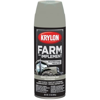 Farm & Implement Spray Paint, Massey Ferguson Gloss Gray  ~ 12 oz  Aerosol