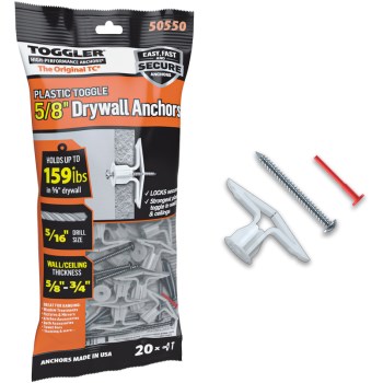 Alligator All-Purpose Wall Anchor (20 pack) #8 x 1-3/4"