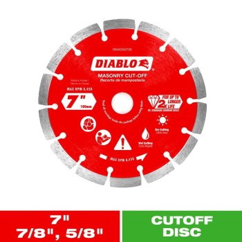Diablo Diamond Segmented Cutoff Wheel - 7"