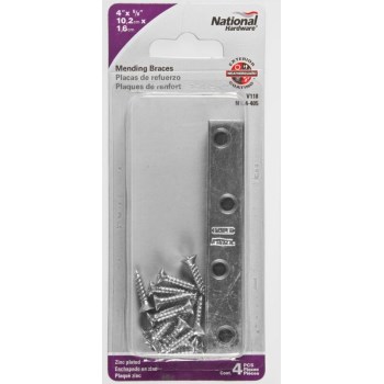 Zinc Mending Brace ~ 4"