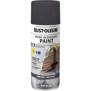 Spray Roof Paint  Dark Gray  12 oz