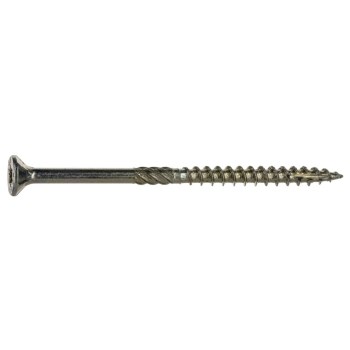 Midwest Fastener Star Drive Wood Screw, Gold - #9 x 3", 1 lb