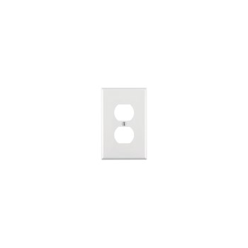Decora 1 Gang Receptacle Plate - Duplex, White