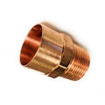 Copper Male Adapter, Reducing - 3/8" C x 1/2" MPT