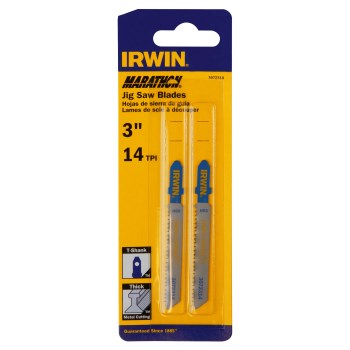 Irwin Marathon T-Shank Jigsaw Blade, 14 TPI - 3" (2-Pack)