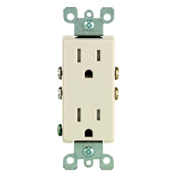 Decora Tamper-Resistant Receptacle - 15A, Light Almond