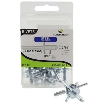 FPC Surebonder Steel Blind Rivet, 3/16" - Medium, 25ct