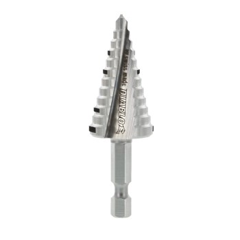 Impact Step Drill Bit - 3/8" to 7/8", 12 Steps