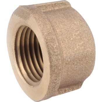 Lead Free Rough Brass Pipe Cap - 3/4"